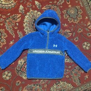 Blue Under Armour Hooded Fleece Pullover Jacket